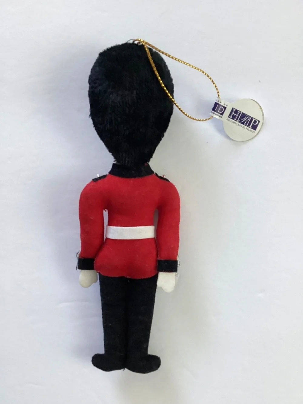 British Royal Guard Solider Plush Ornament Vtg St Nicholas